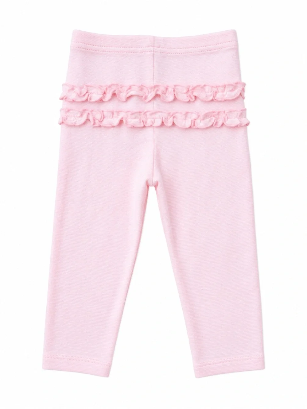 Pink Ruffle Bottom Leggings